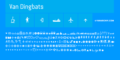 Van Dingbats Font Poster 1