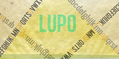 Lupo Font Poster 8