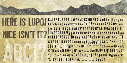 Lupo Font Poster 5