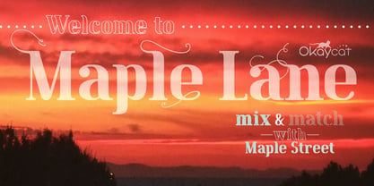 Maple Lane Font Poster 1