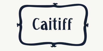Caitiff Font Poster 3