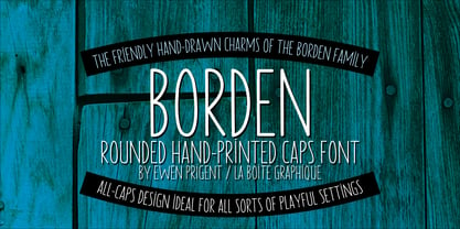 Borden Font Poster 1