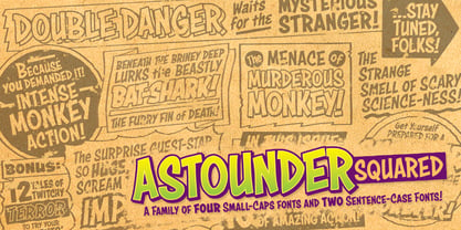 Astounder Squared BB Font Poster 1
