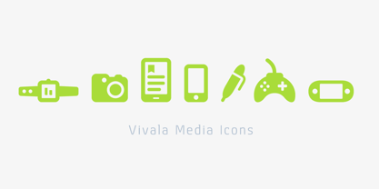 Vivala Media Icons Fuente Póster 4