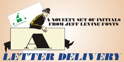 Letter Delivery JNL Font Poster 1