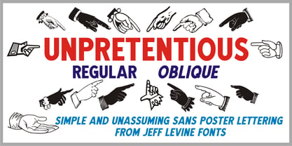 Unpretentious JNL Font Poster 1