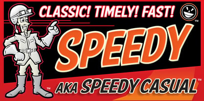 FTY SPEEDY CASUAL Font Poster 1
