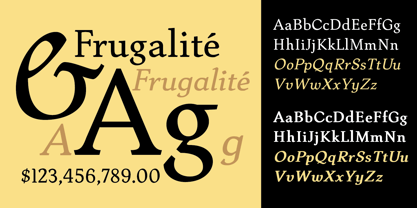 Frugality Font Poster 2