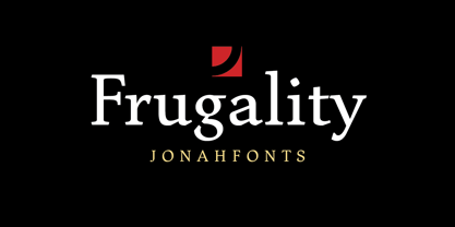 Frugality Font Poster 1