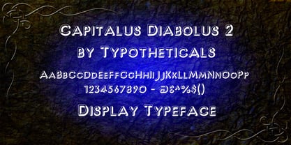Capitalus Diabolus Font Poster 2