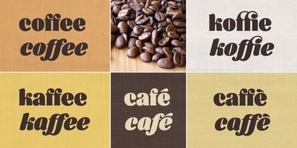 Café Brasil Font Poster 2