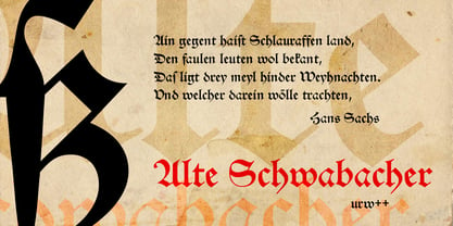 Alte Schwabacher Font Poster 1