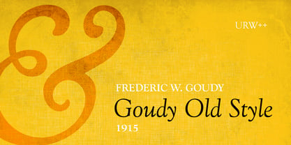 Goudy Old Style Fuente Póster 1