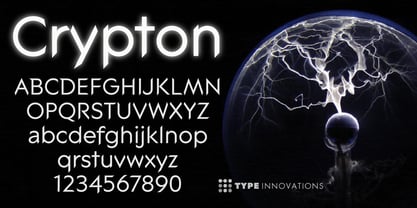 Crypton Font Poster 2