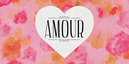 AMOUR Font Poster 1
