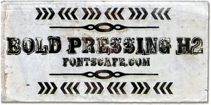 Bold Pressing Pack Font Poster 5