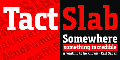 Tact Slab Font Poster 2