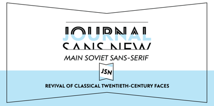 Journal Sans New Font Poster 1