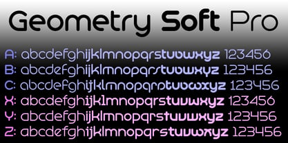 Geometry Soft Pro Font Poster 3