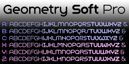 Geometry Soft Pro Font Poster 2