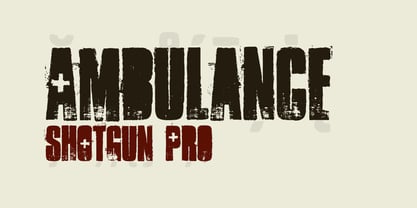 Ambulance Shotgun Pro Font Poster 1