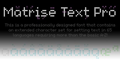 Matrise Text Pro Font Poster 1