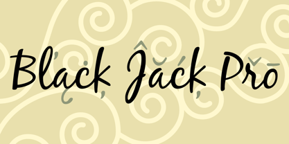 Black Jack Pro Font Poster 1