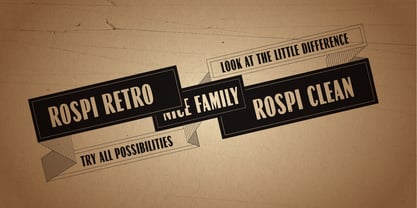 Rospi Clean and Retro Font Poster 4