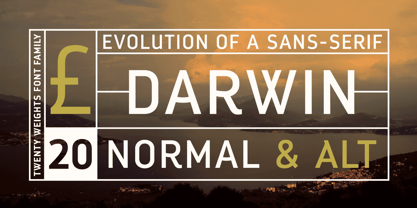 Darwin Font Poster 7