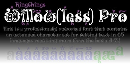 Kingthings Willow Pro Font Poster 2
