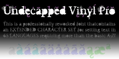 Undecapped Vinyl Pro Font Poster 3