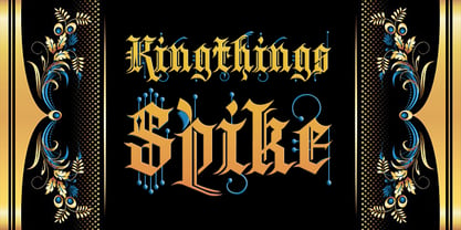 Kingthings Spike Pro Font Poster 1