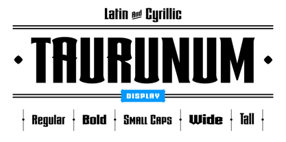 Taurunum Font Poster 1