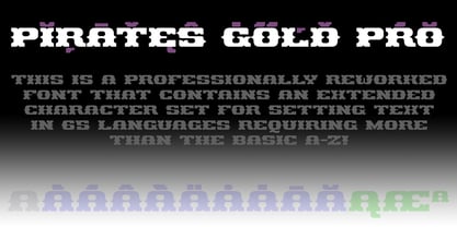 Pirates Gold Pro Font Poster 4