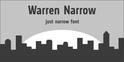 Warren Narrow Font Poster 2