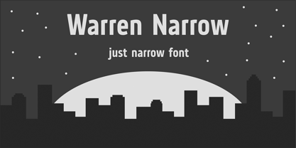 Warren Narrow Font Poster 1