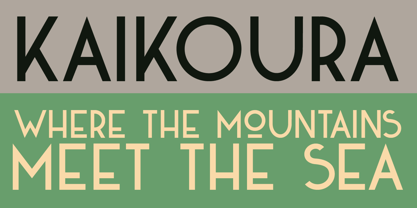 Kaikoura Font Poster 2