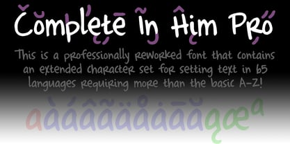 Complete In Him Pro Font Poster 3