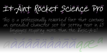 It Aint Rocket Science Pro Font Poster 4