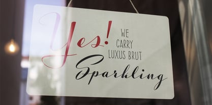 Luxus Brut Sparkling Font Poster 6