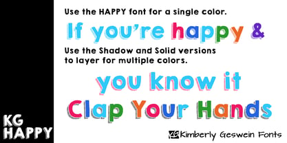 KG HAPPY Font Poster 1