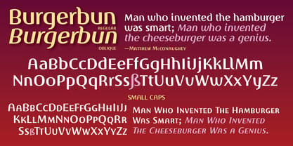 Burgerbun Font Poster 3