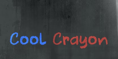 Cool Crayon Font Poster 1