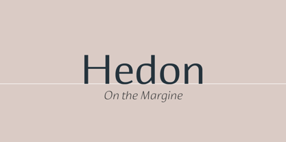Hedon Font Poster 1