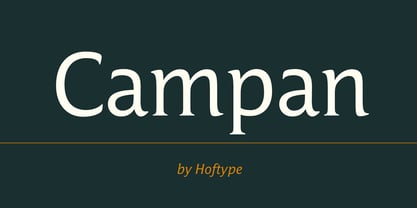 Campan Font Poster 1