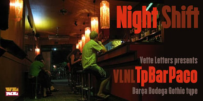 VLNL TpBarPaco Font Poster 2