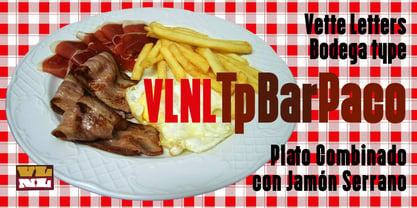 VLNL TpBarPaco Font Poster 8