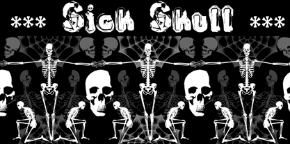 Sick Skull Font Poster 6