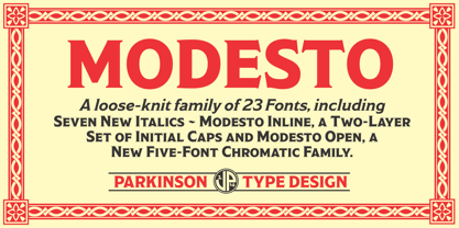 Modesto Text Font Poster 6