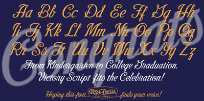 Victory Script Font Poster 2